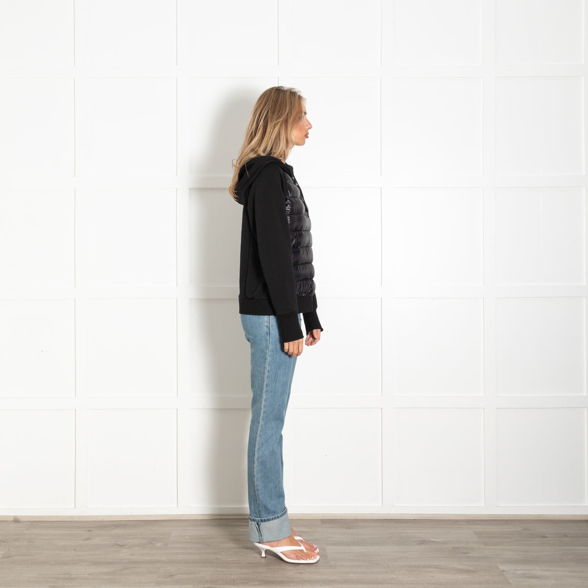 Holden Black Front Down Zip Up Hoodie