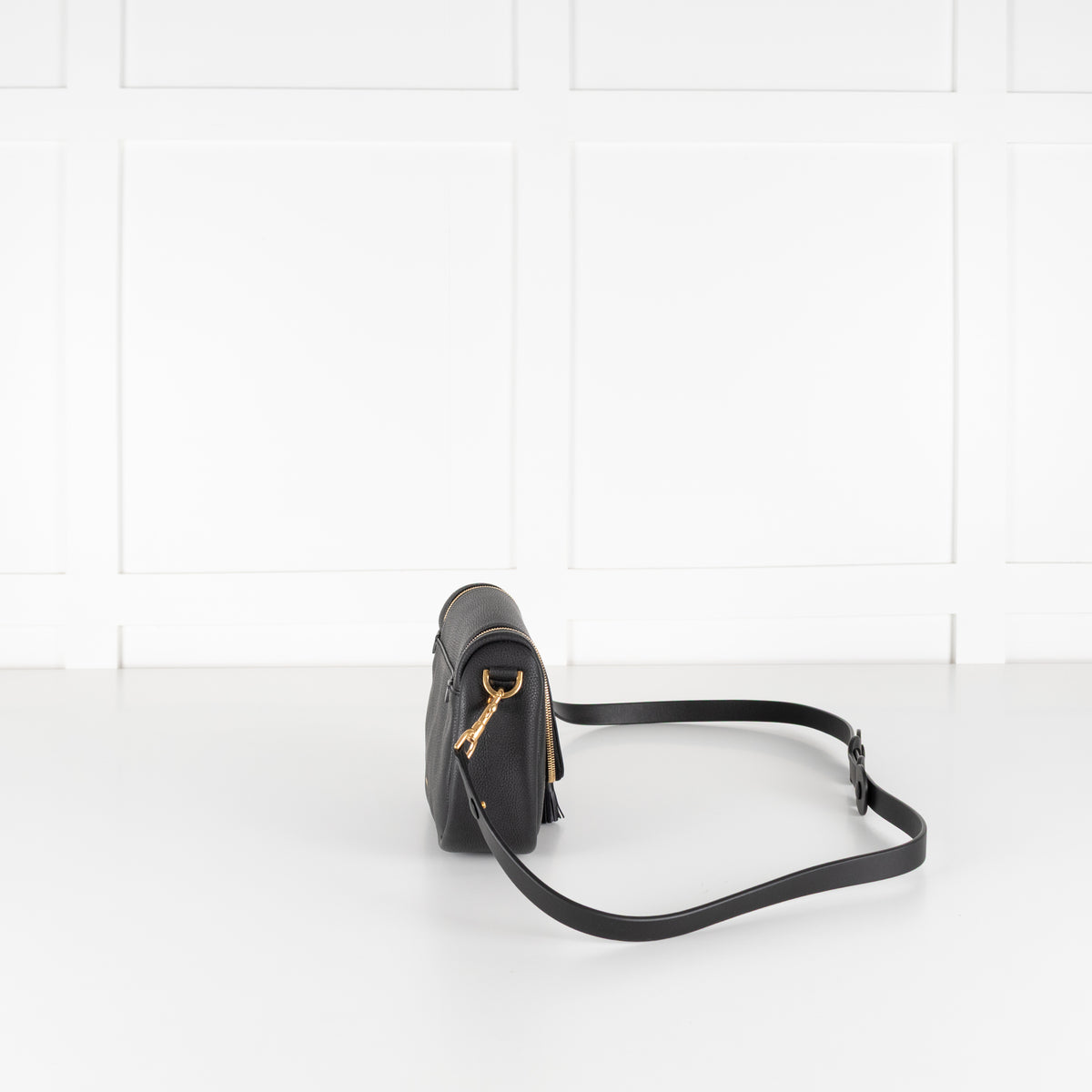 Anya Hindmarch Black Leather Vere Crossbody Bag