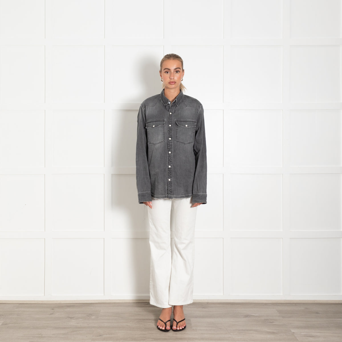 Zadig & Voltaire  Preloved Grey Denim Shirt (SAS)