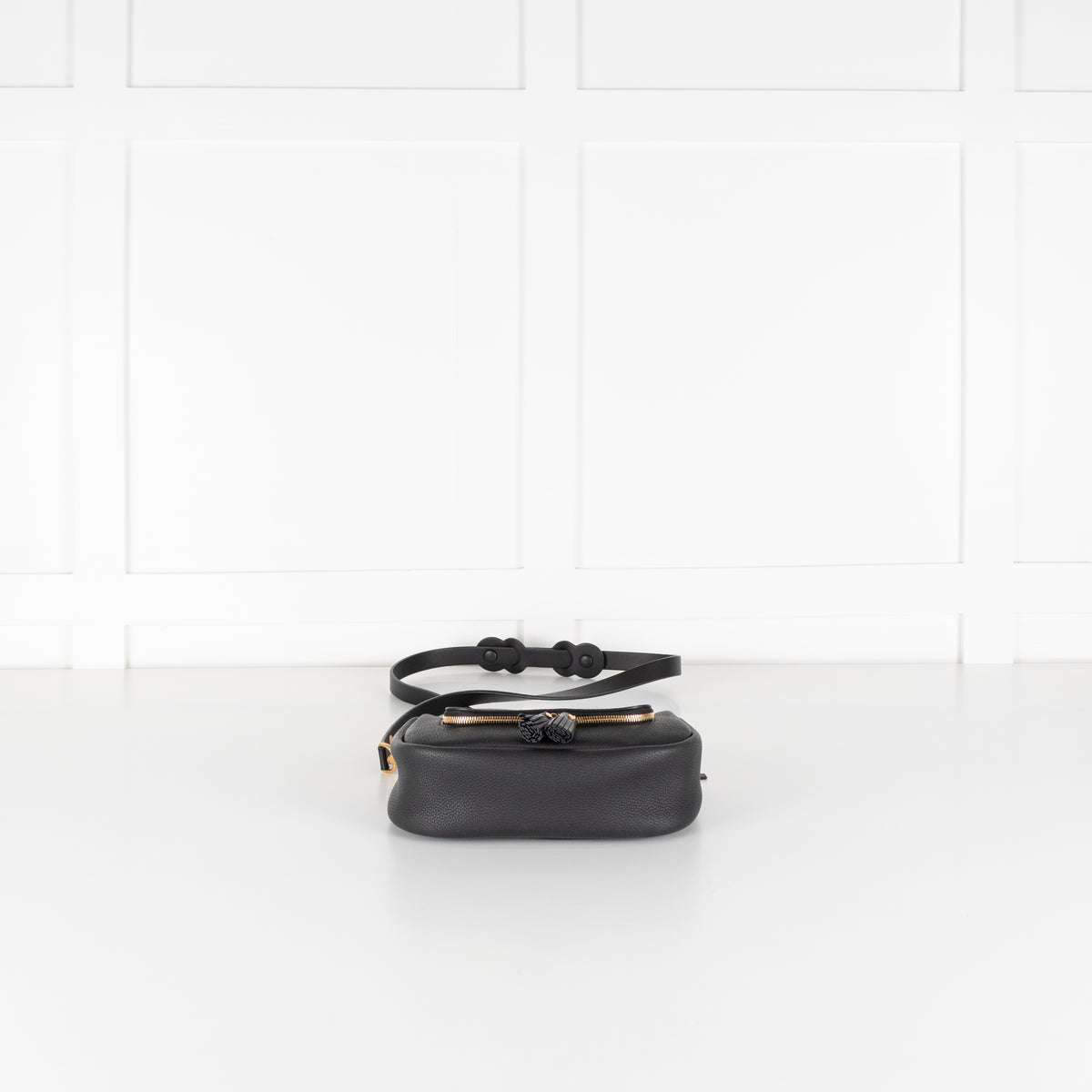 Anya Hindmarch Black Leather Vere Crossbody Bag