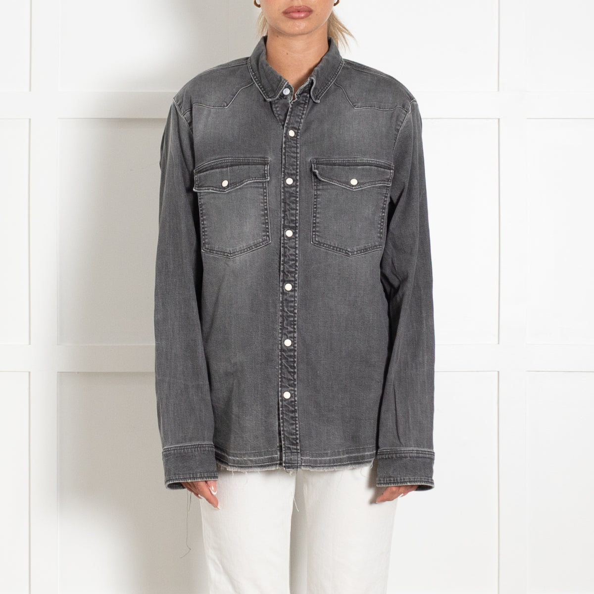 Zadig & Voltaire  Preloved Grey Denim Shirt (SAS)