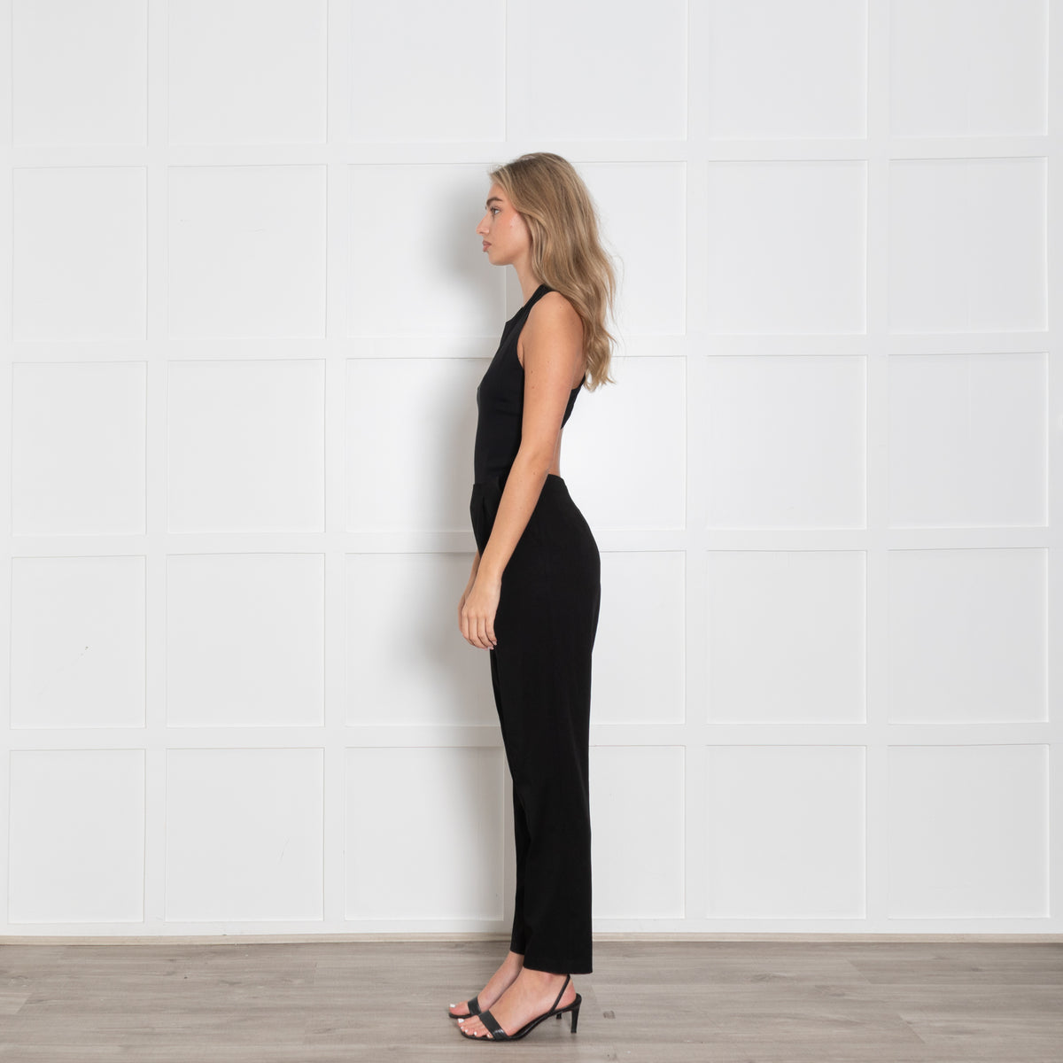 Alice + Olivia Black Backless Jumpsuit