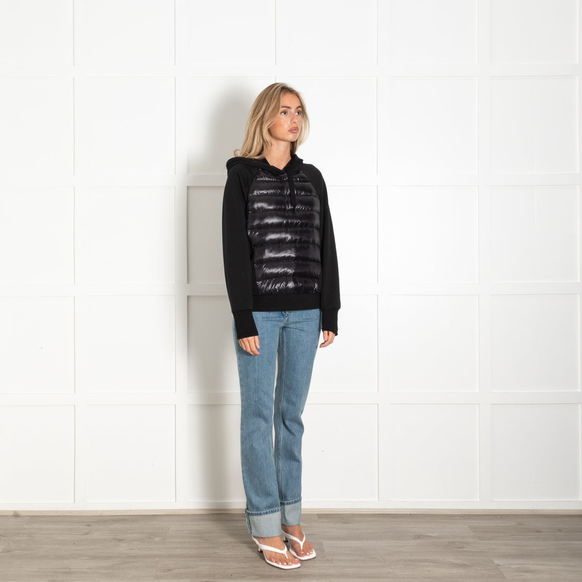 Holden Black Front Down Zip Up Hoodie