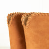 Dear Frances Camel Suede Whip Stitch Ankle Boots