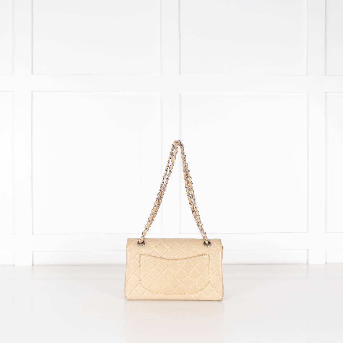 Chanel Small Beige Lambskin Classic Flap