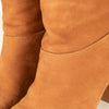 Dear Frances Camel Suede Whip Stitch Ankle Boots