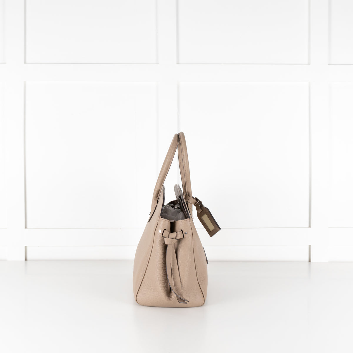 Louis Vuitton Taupe Leather Milla MM Bag