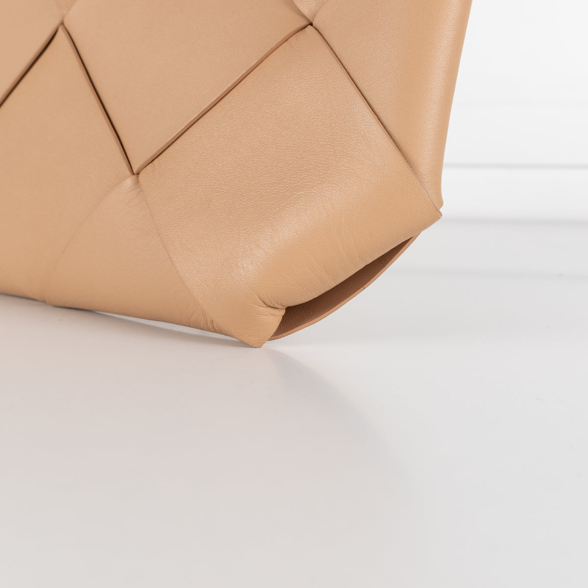 Bottega Veneta Tan Intrecciato Leather Zip Pouch