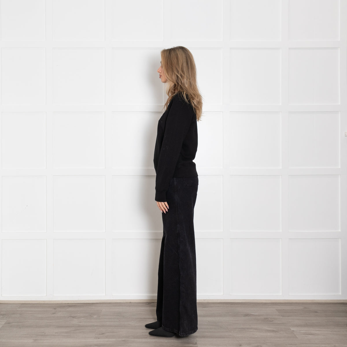 Zadig & Voltaire Unisex Black Sweatshirt With 'Peace Love ' Logo