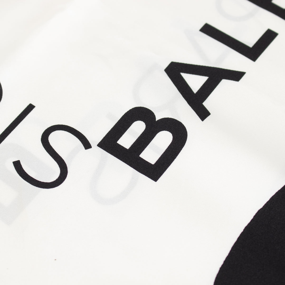 Balenciaga Cream Silk Scarf With Logo And Black Fringe