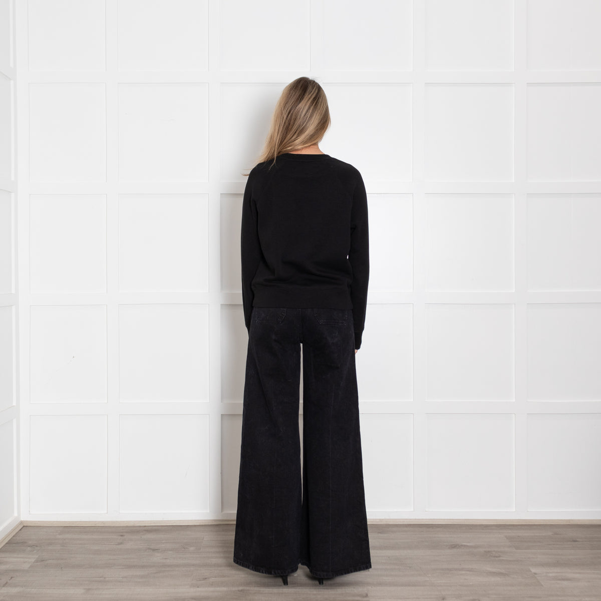 Zadig & Voltaire Unisex Black Sweatshirt With 'Peace Love ' Logo