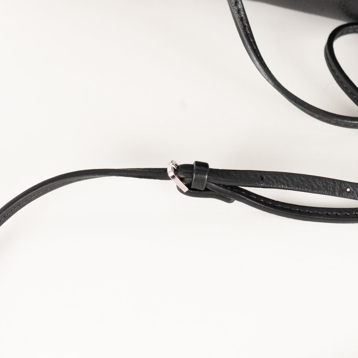 The Row Black Leather Bourse Clutch Bag