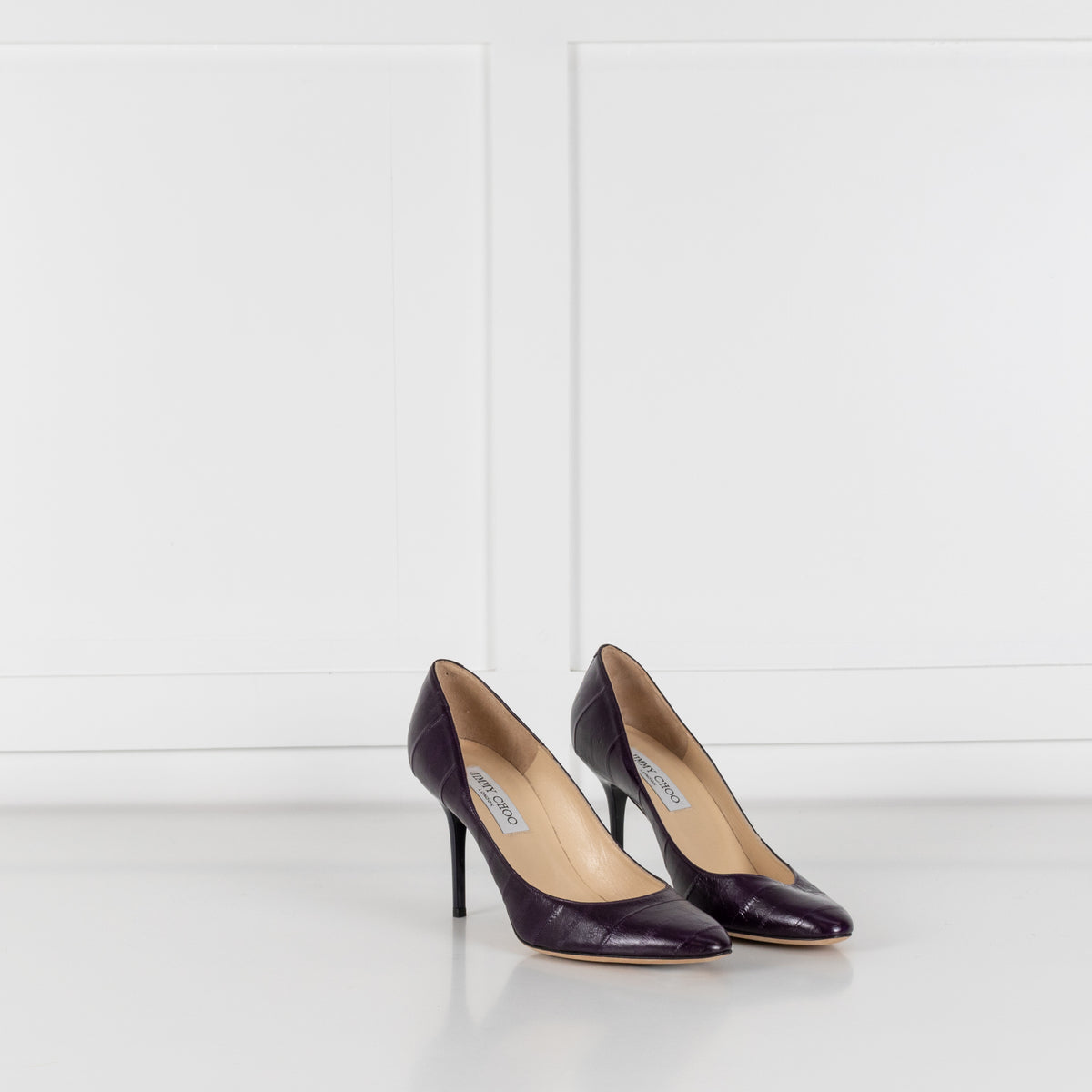 Jimmy Choo Purple Leather Heels