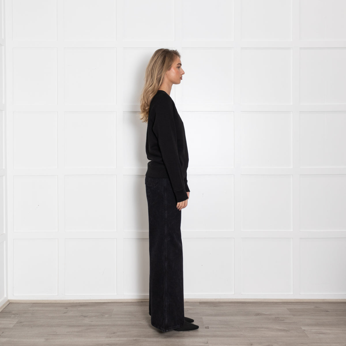 Zadig & Voltaire Unisex Black Sweatshirt With 'Peace Love ' Logo