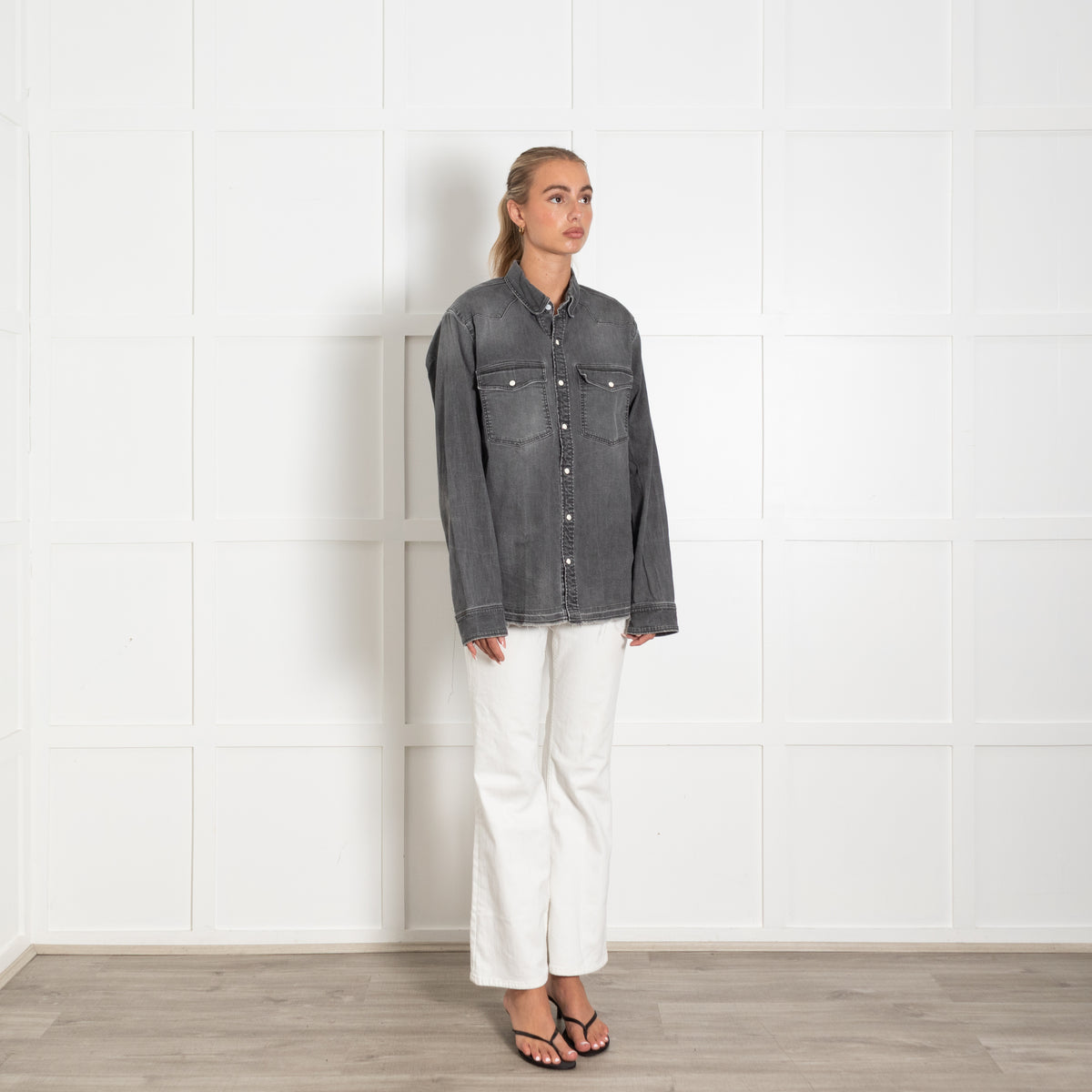 Zadig & Voltaire  Preloved Grey Denim Shirt (SAS)