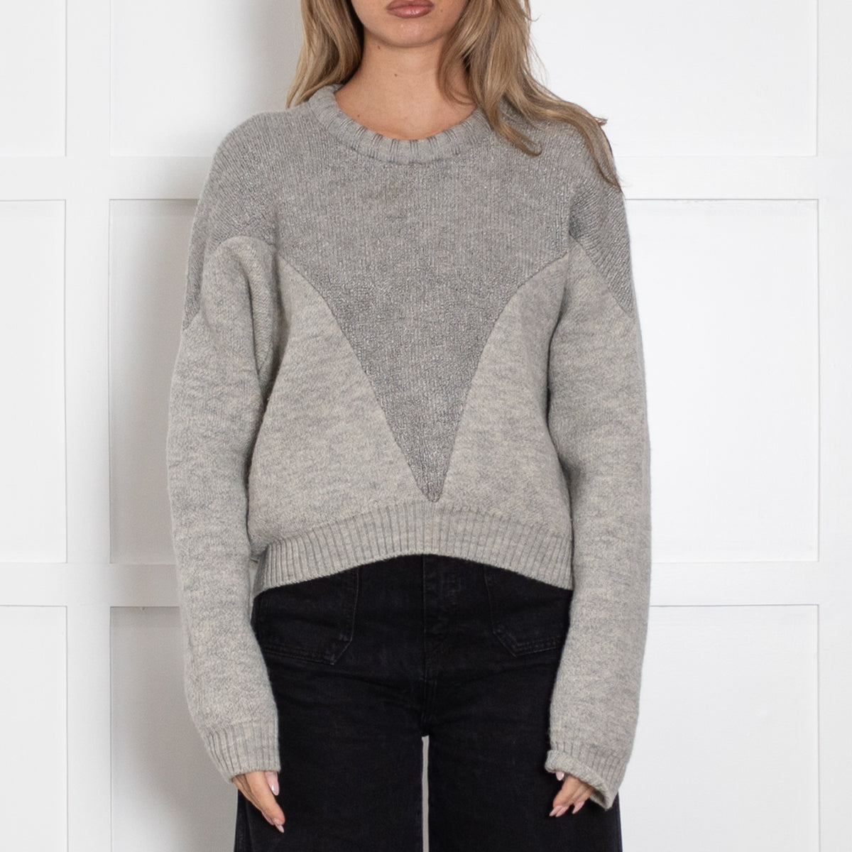Isabel Marant Grey Knited Crew Neck Jumper