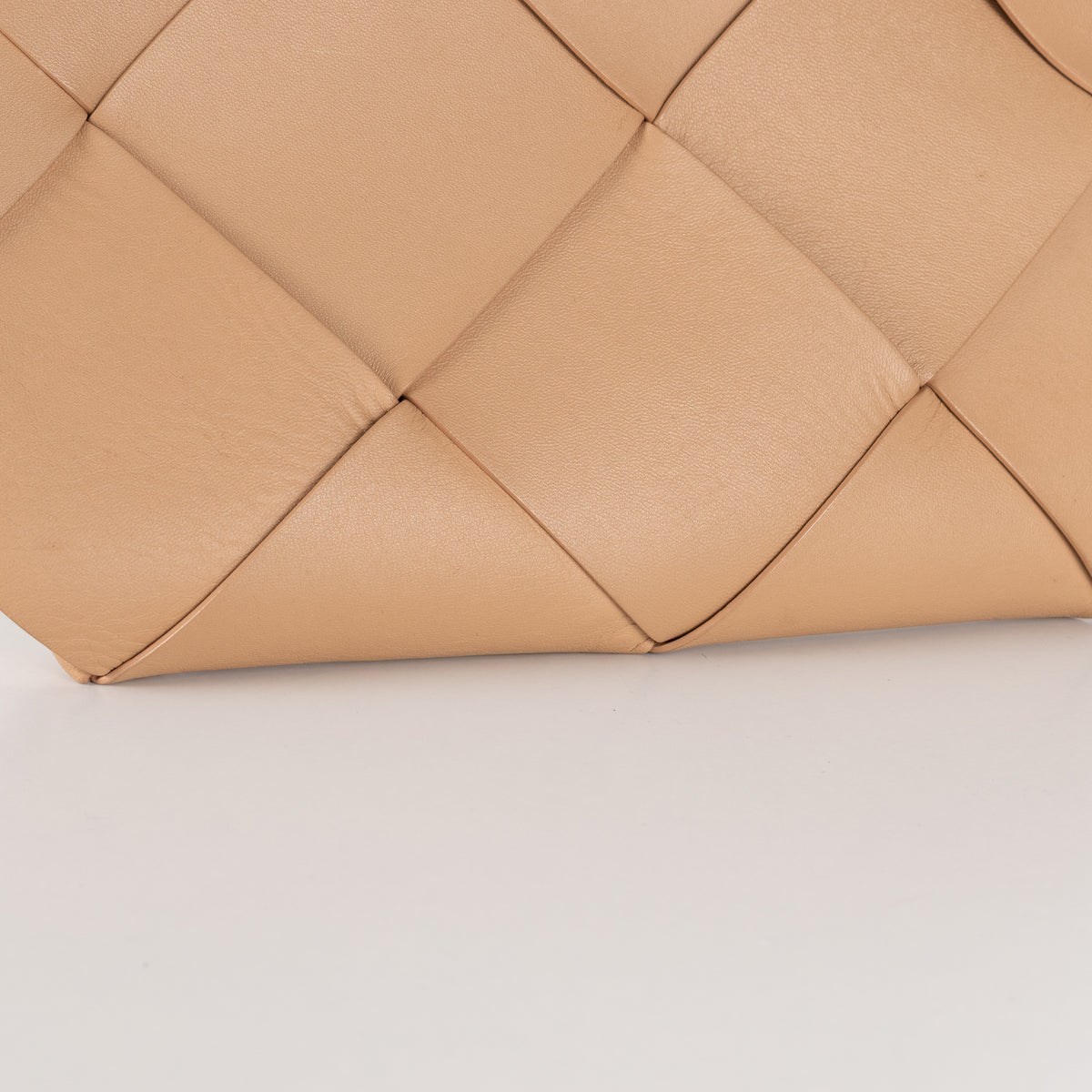 Bottega Veneta Tan Intrecciato Leather Zip Pouch