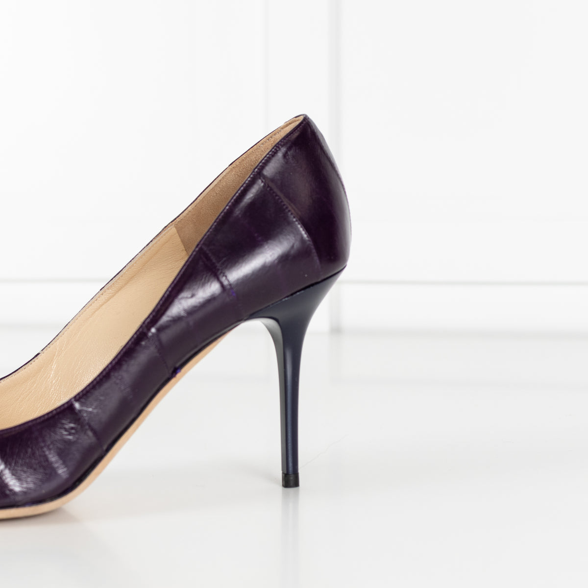 Jimmy Choo Purple Leather Heels