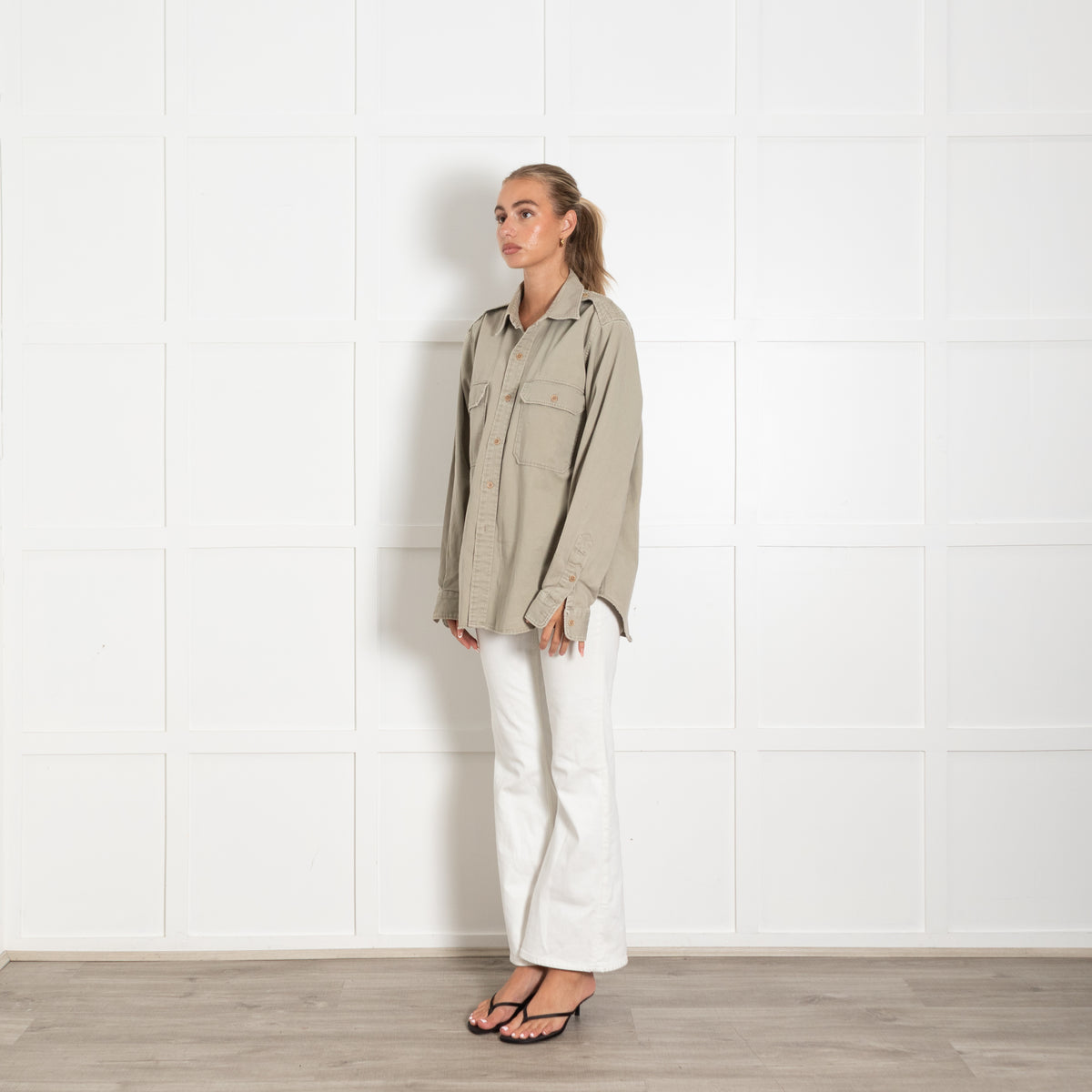 Polo by Ralph Lauren Pale Khaki Button Down Shirt