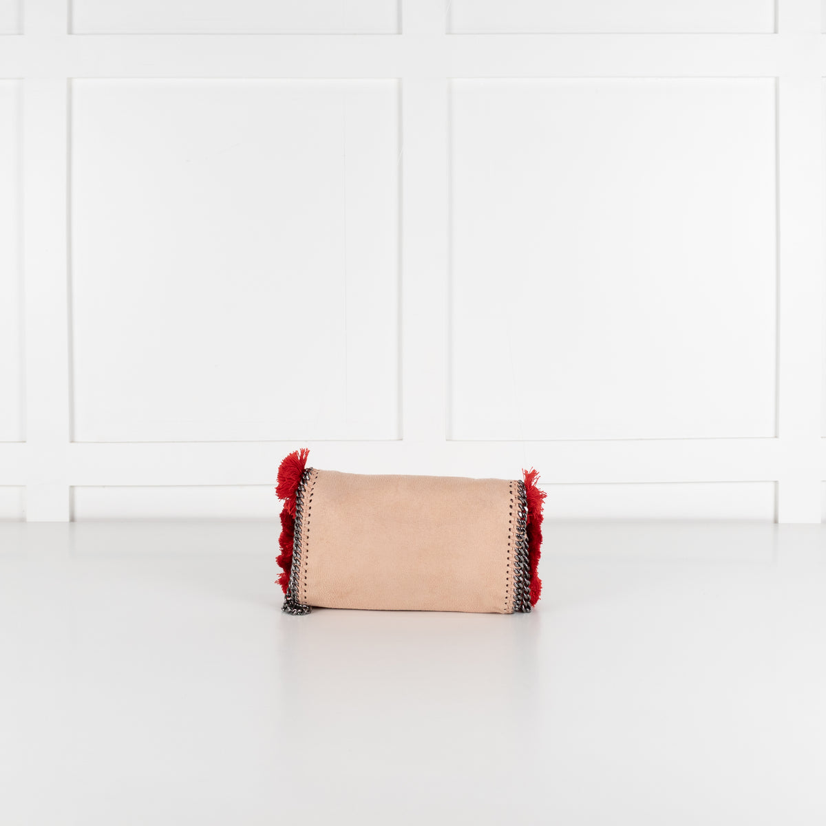 Stella McCartney Peach Swan Embroidery Falabella Crossbody Bag