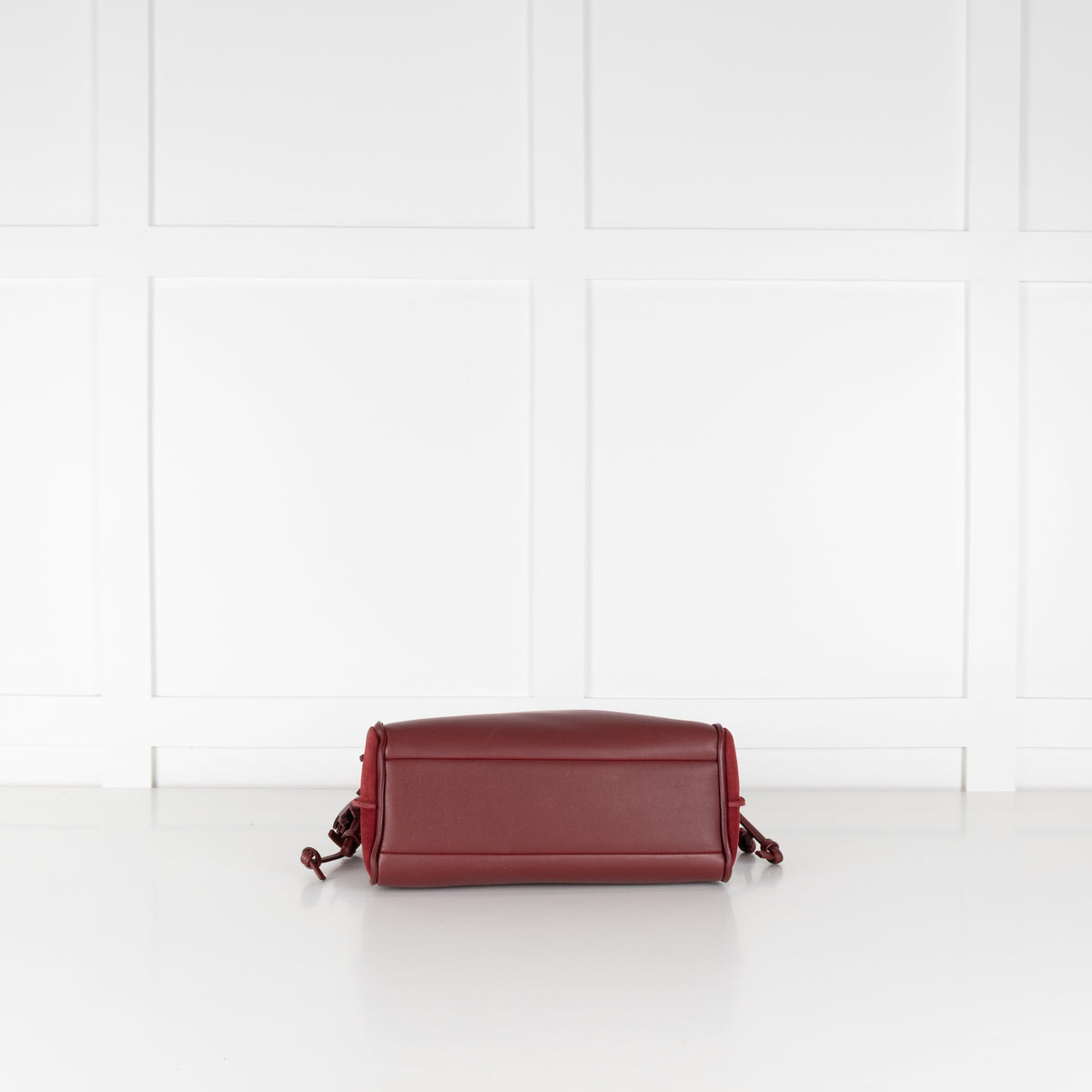 Longchamp Burgundy Leather And Suede Penelope Bag