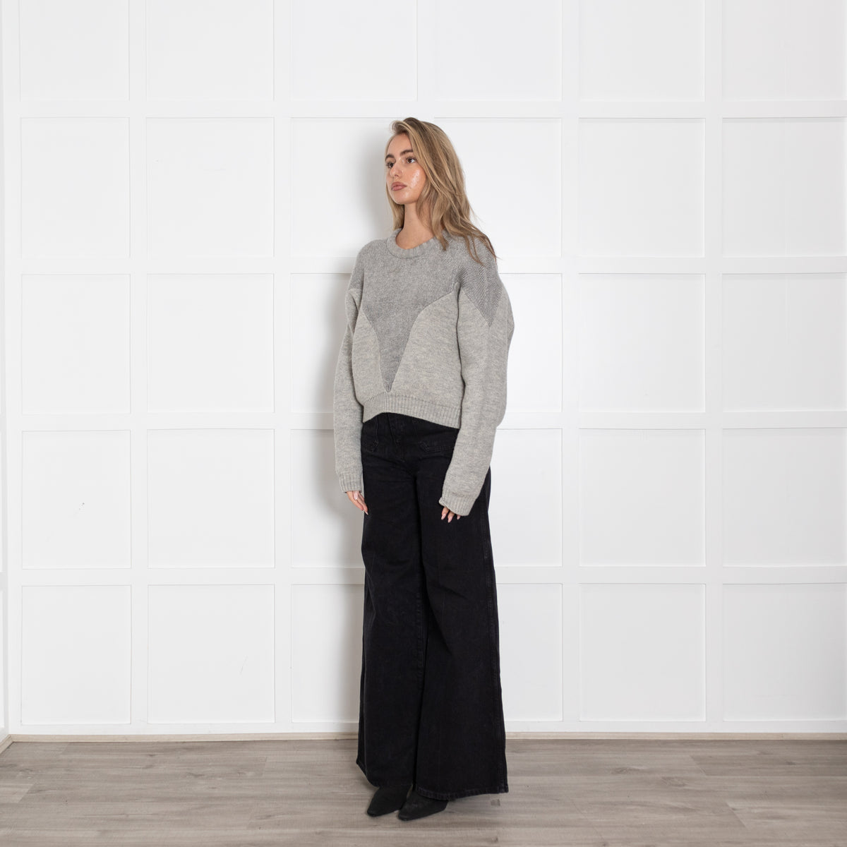 Isabel Marant Grey Knited Crew Neck Jumper