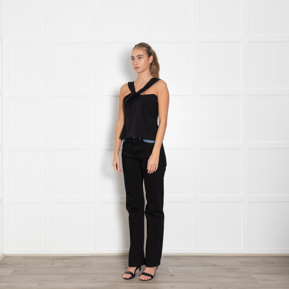 Roland Mouret Asymmetric Black Top