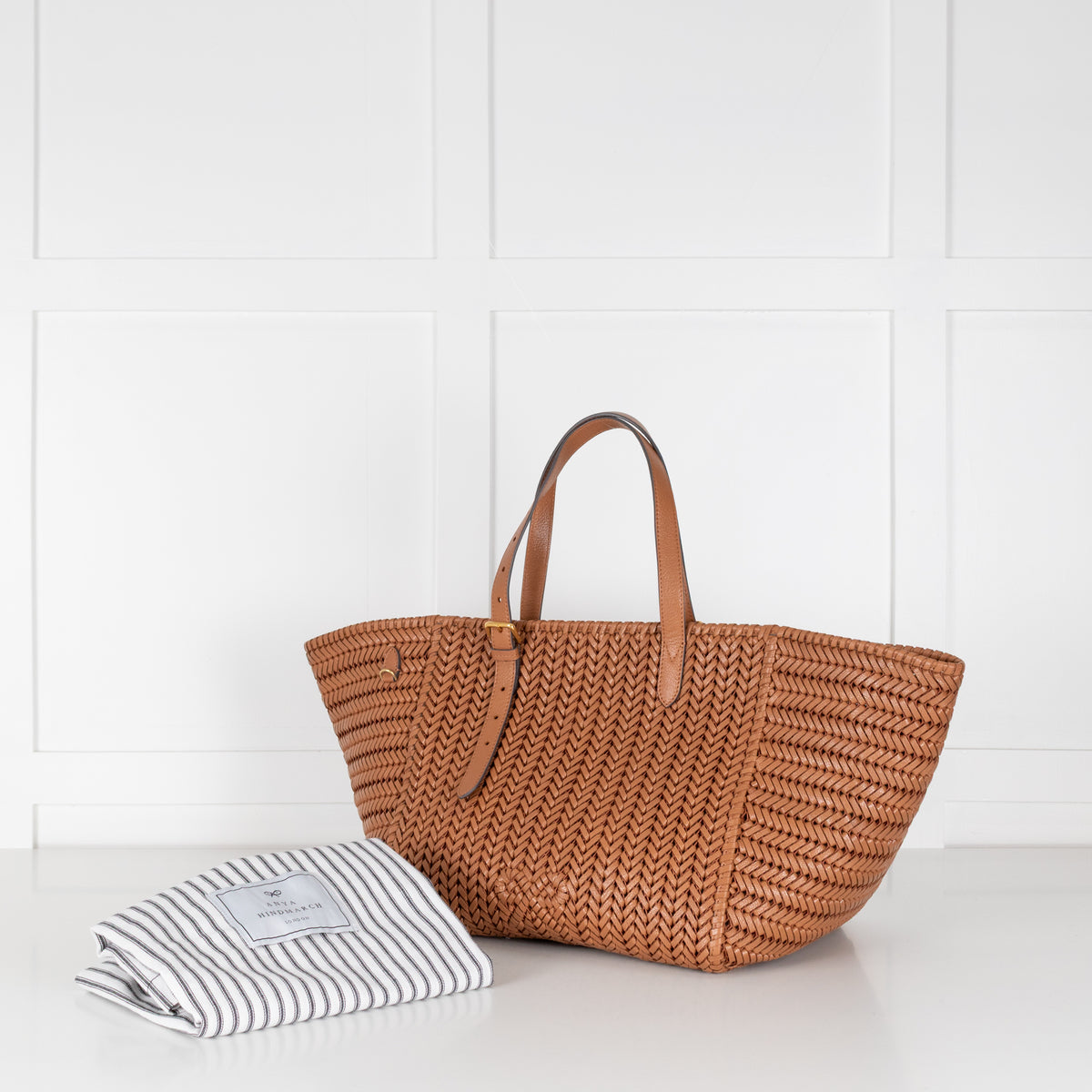 Anya Hindmarch Tan Neeson Large Leather Tote