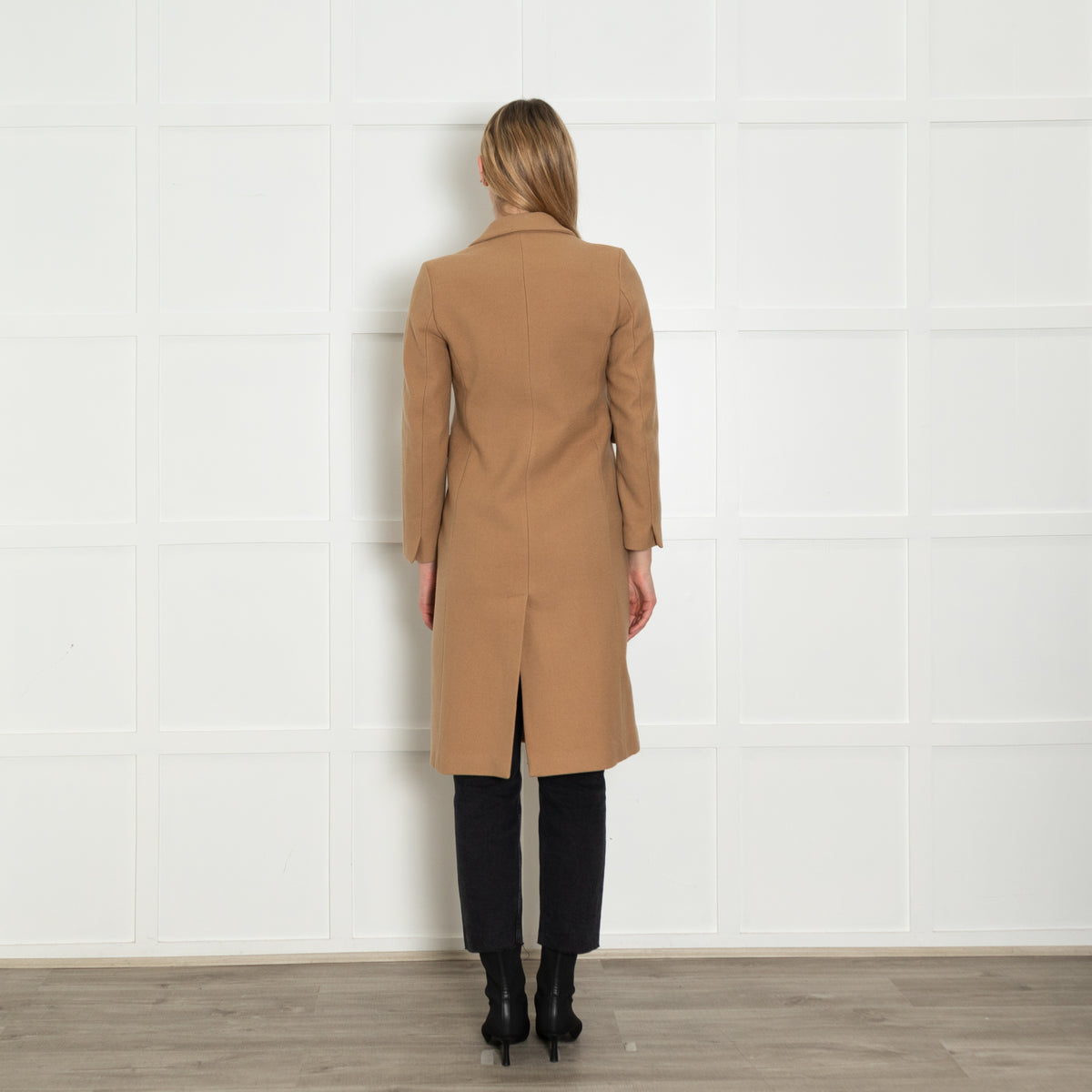 Sandro Camel Double Breasted Coat