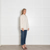 Adam Lippes Cream Open Back Wool Jumper