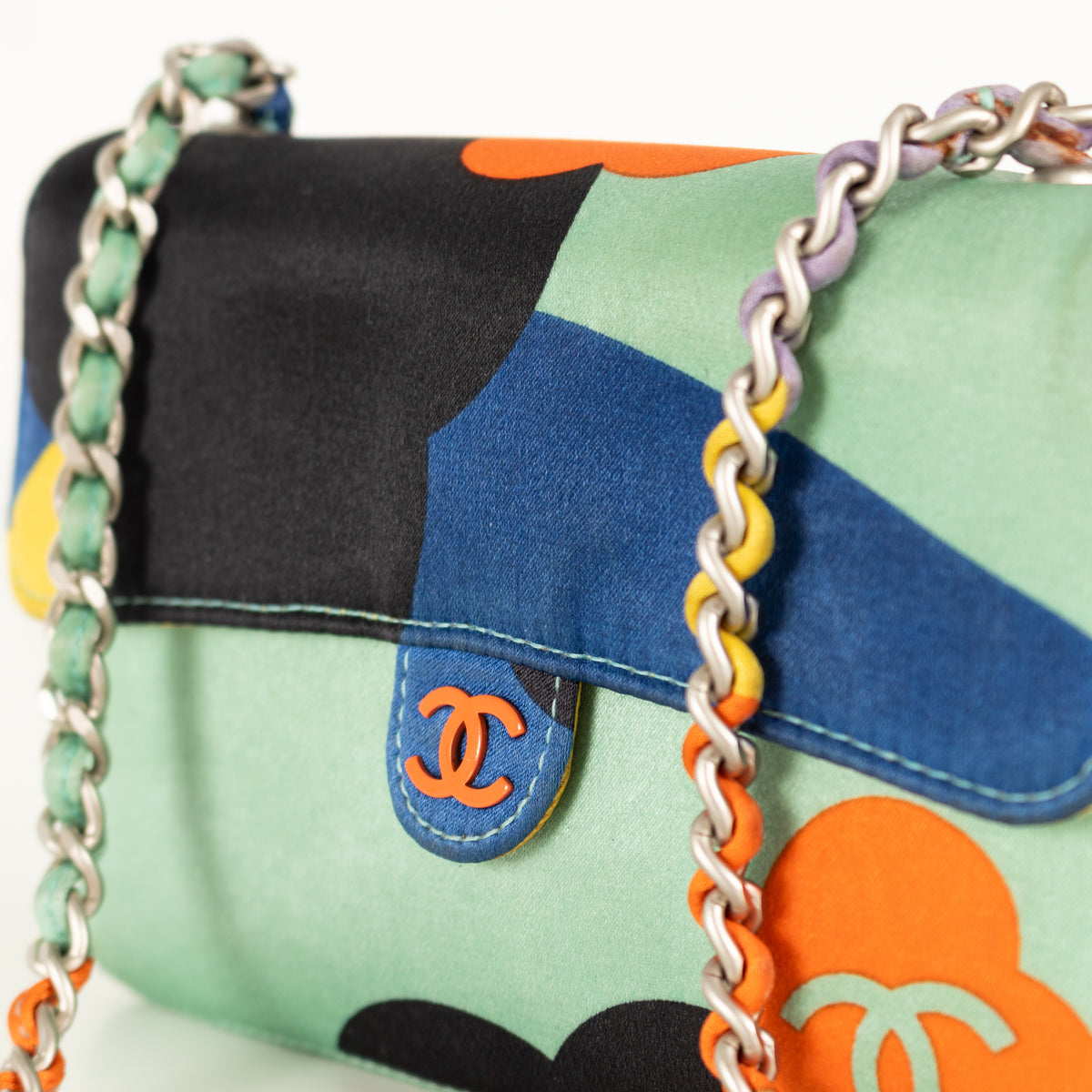 Close up of preloved chanel handbag. Phoenix style shop. 