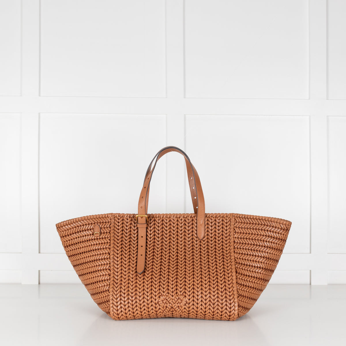 Anya Hindmarch Tan Neeson Large Leather Tote