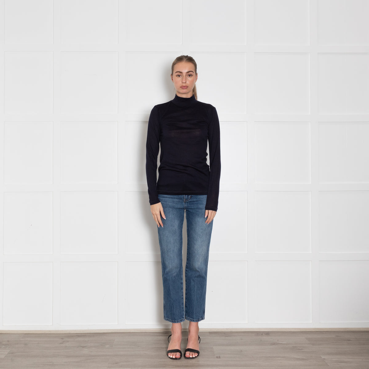 Strenesse Navy Fine Wool Top