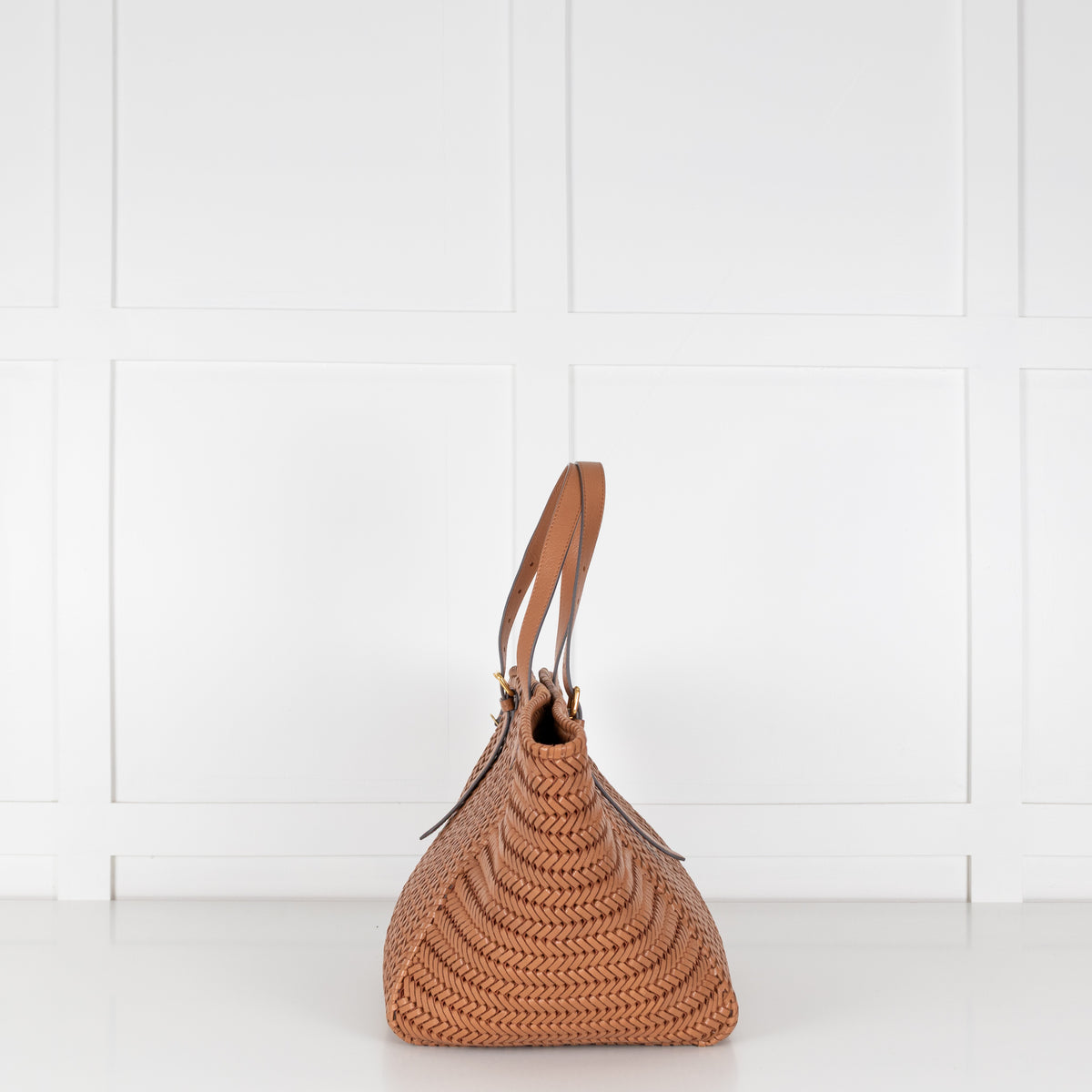 Anya Hindmarch Tan Neeson Large Leather Tote