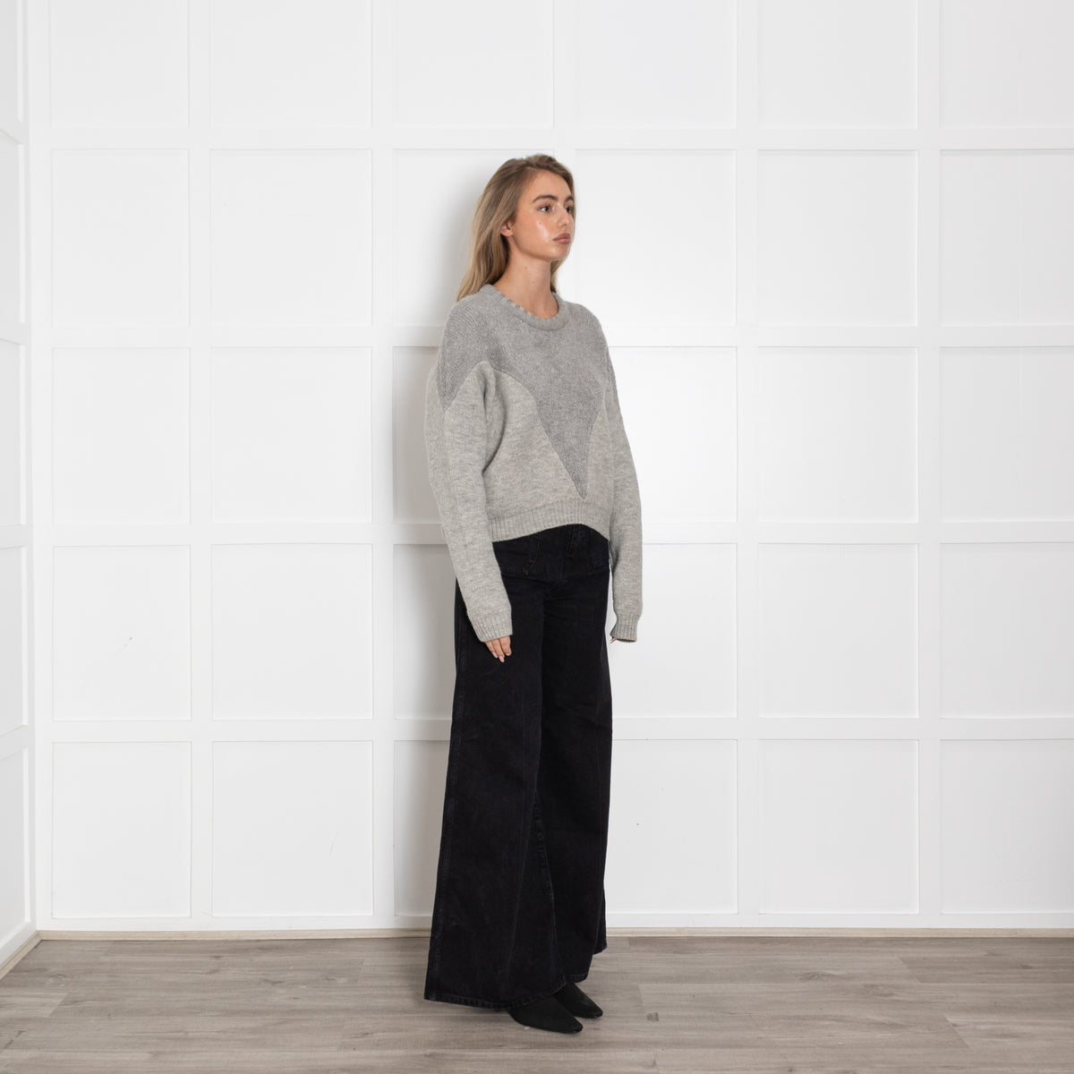 Isabel Marant Grey Knited Crew Neck Jumper