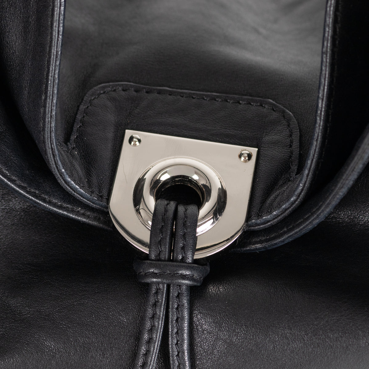 Gucci Black Leather Babouska Indy Hobo Bag