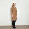 Sandro Camel Double Breasted Coat
