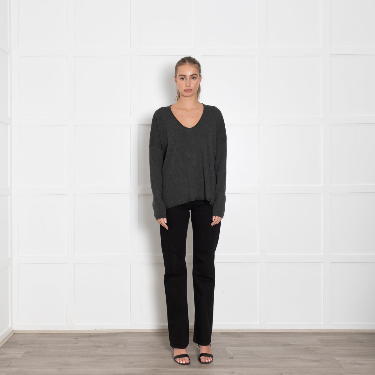Henry Christ Grey Fine Knit Jumper
