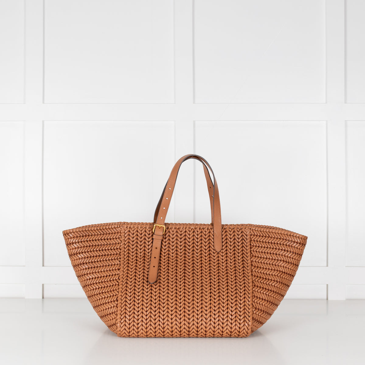 Anya Hindmarch Tan Neeson Large Leather Tote