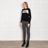 Bella Freud Black 1970 Merino Wool Jumper