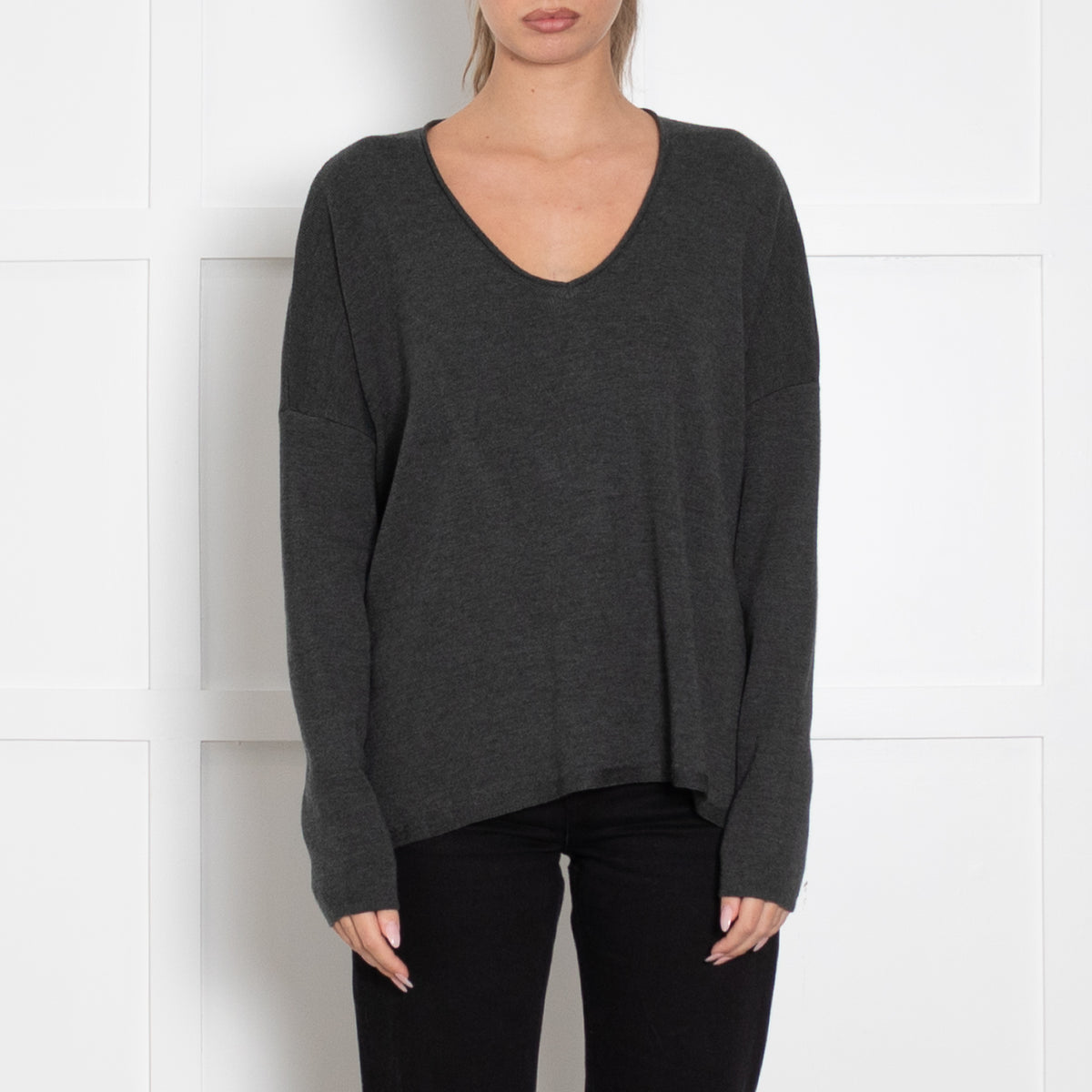 Henry Christ Grey Fine Knit Jumper