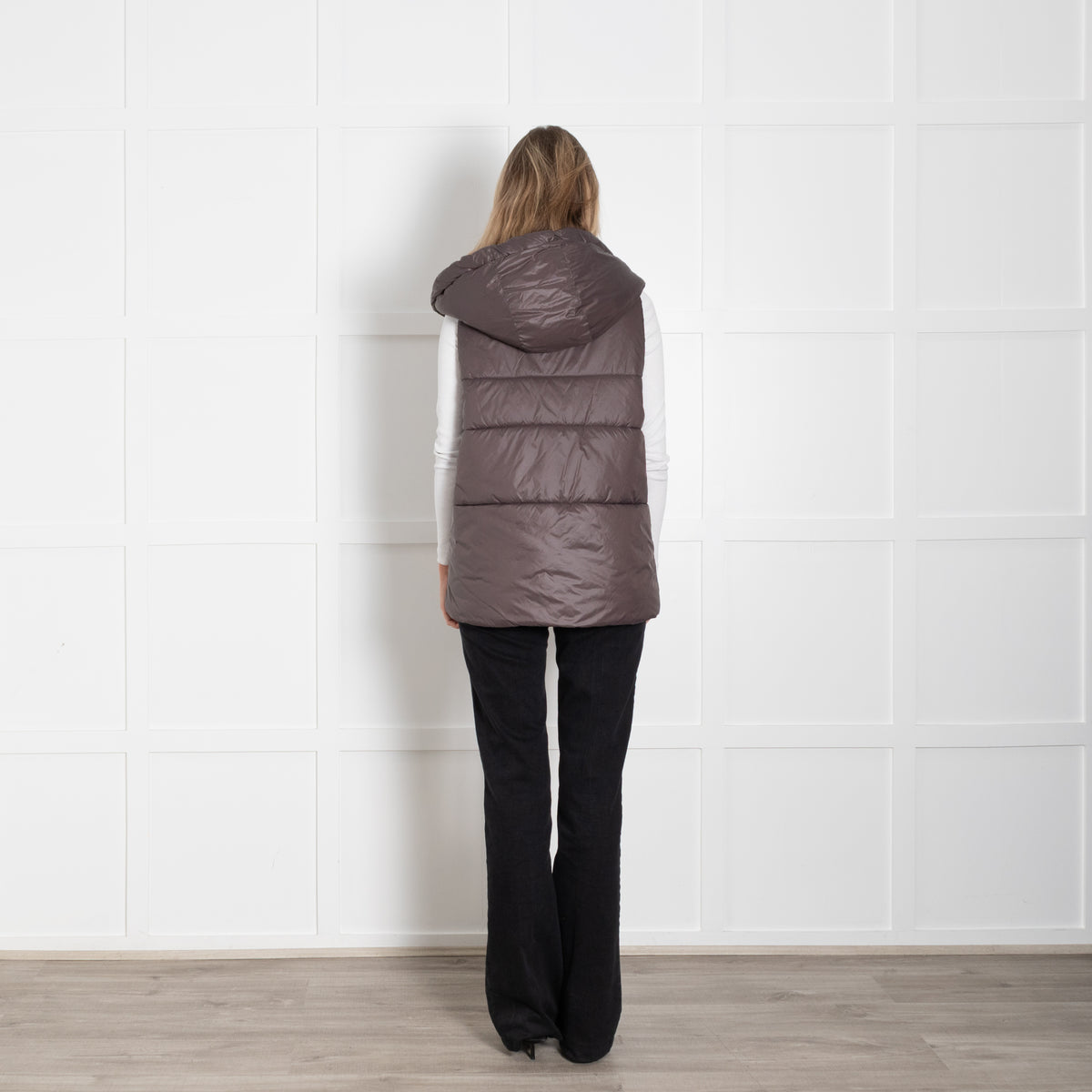 TreBarraBi Nylon Gilet With Hood