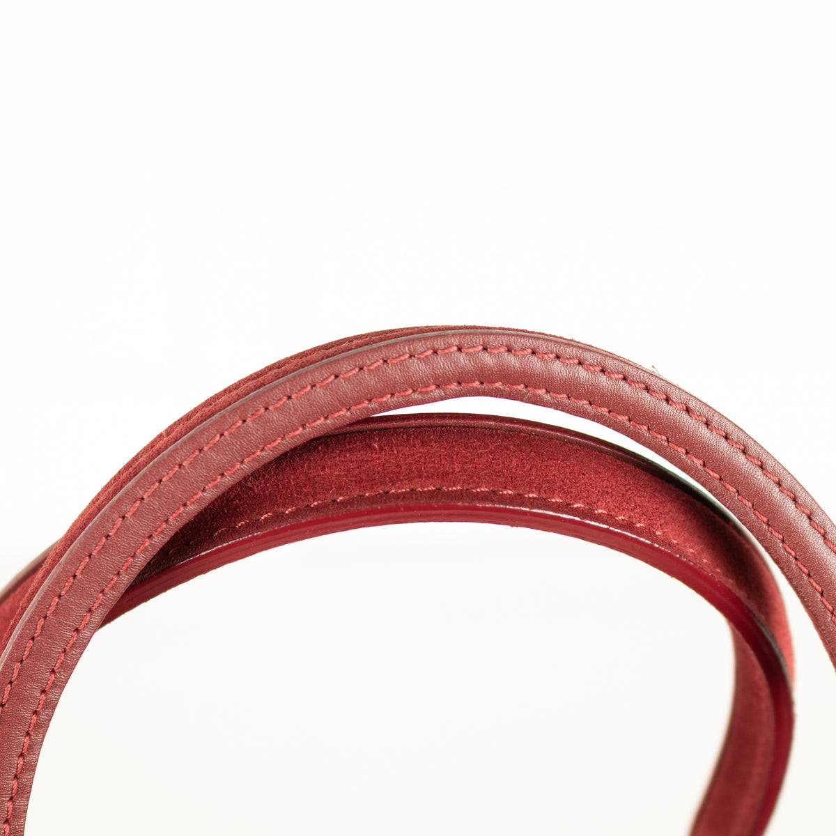 Longchamp Burgundy Leather And Suede Penelope Bag