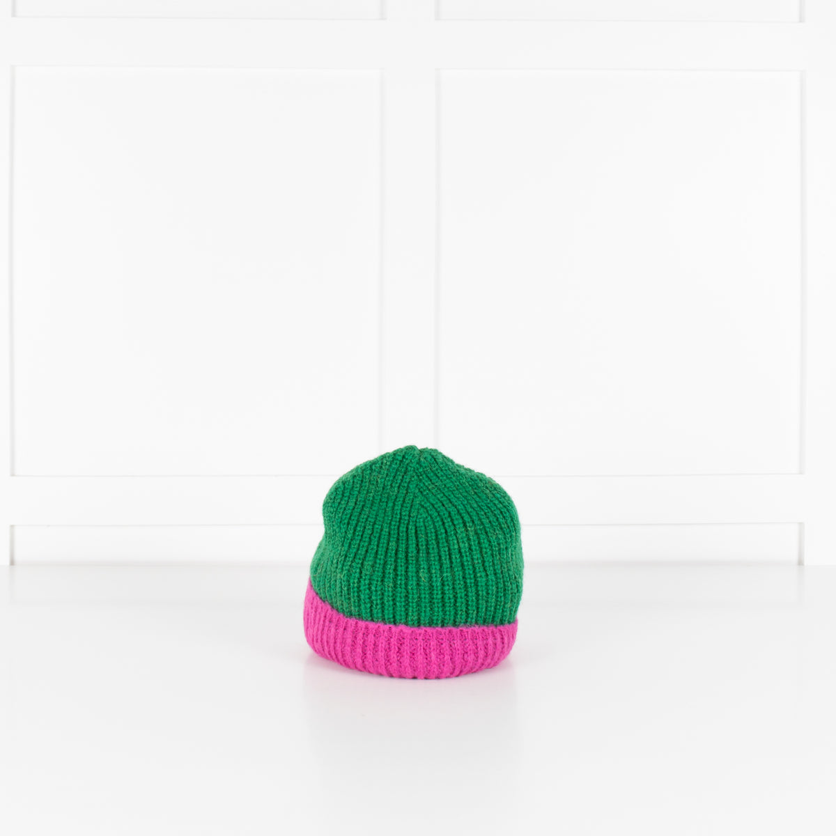 Lorena Benatti Green and Pink Beanie