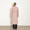 MSGM Pink Mohair Mix Coat With Belt