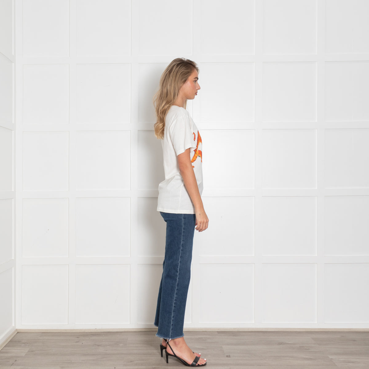 Gucci White T shirt with Tiger Logo