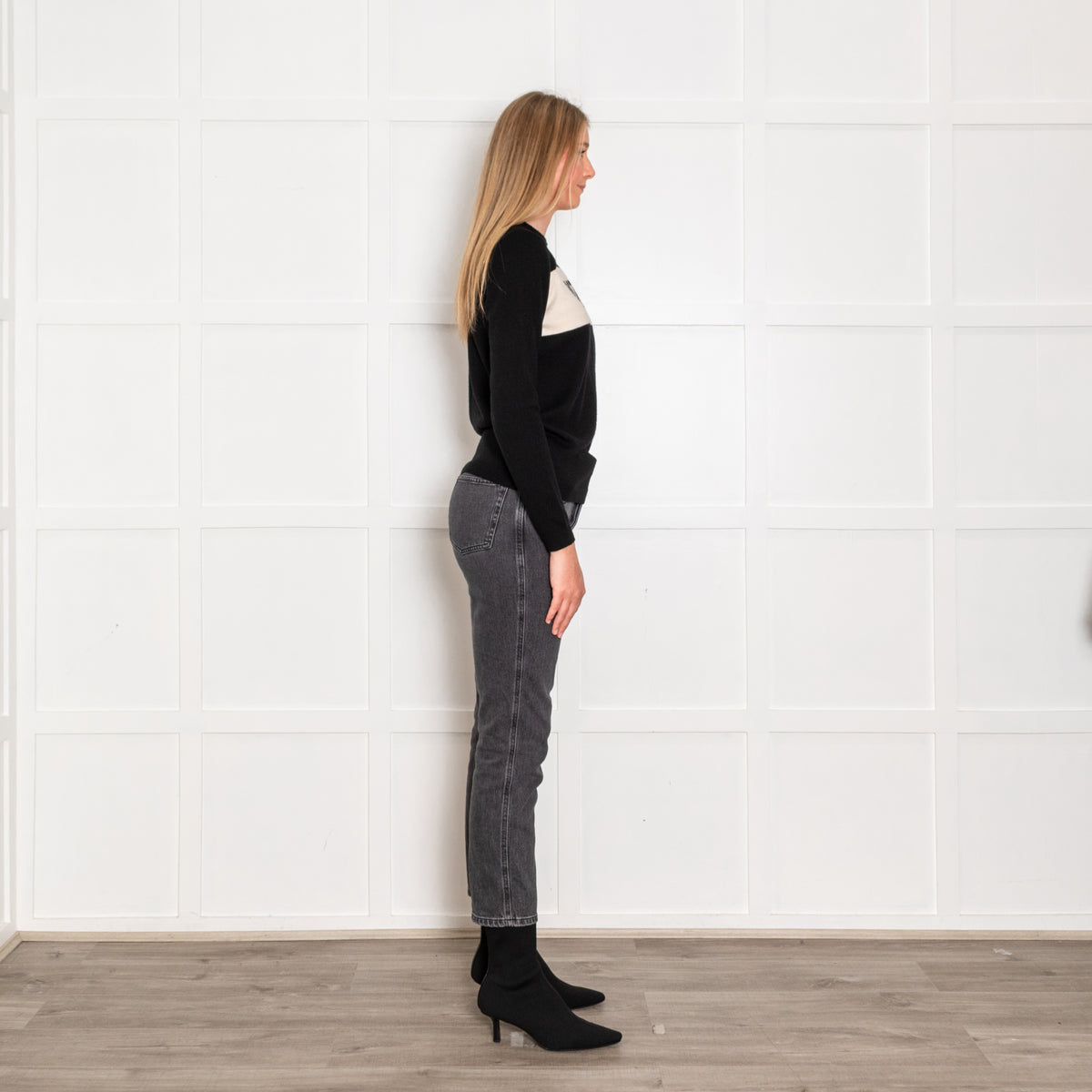 Bella Freud Black 1970 Merino Wool Jumper
