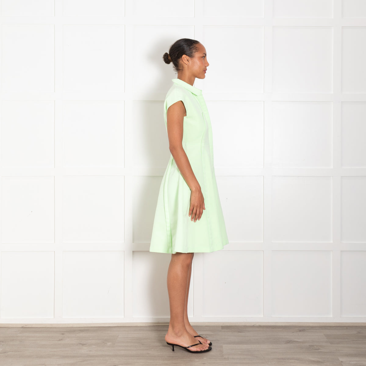 Tara Jarmon Mint Green Sleeveless Fitted Dress