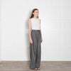 Me + Em Grey Wool High Waisted Wide Trousers