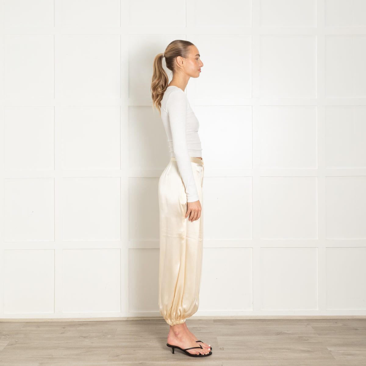 L'Agence Pale Yellow Balloon Trousers